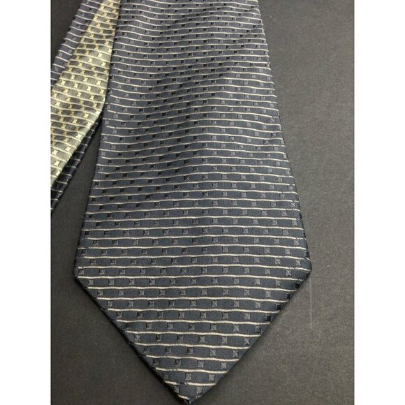 Tommy Hilfiger Men's Vintage Necktie Silk Textured Monochrome Gray Neutral - Picture 3 of 6